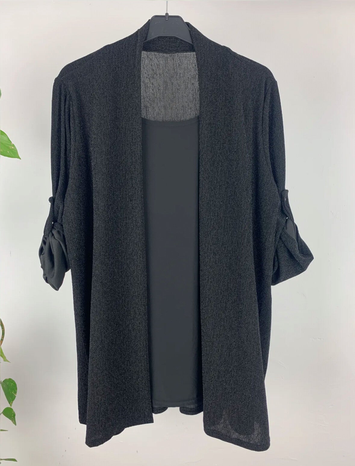 BLAZER BRILLO CON BLUSA