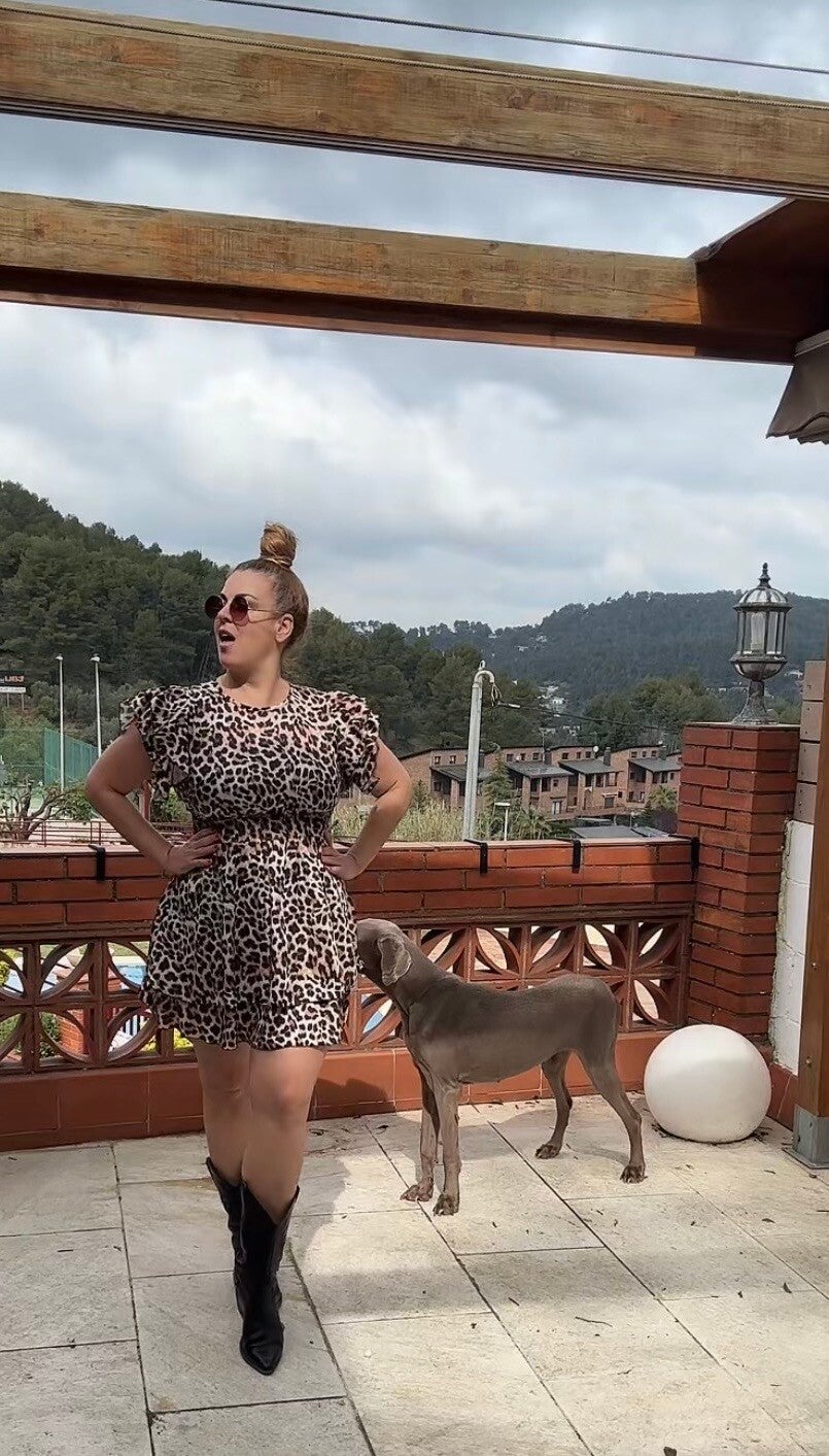 VESTIDO CORTO PRINT VUELO