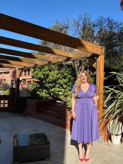 VESTIDO MIDI MANGAS BOLSILLOS