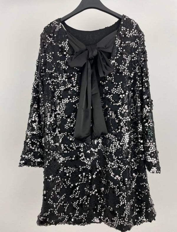 VESTIDO LENTEJUELAS LAZO