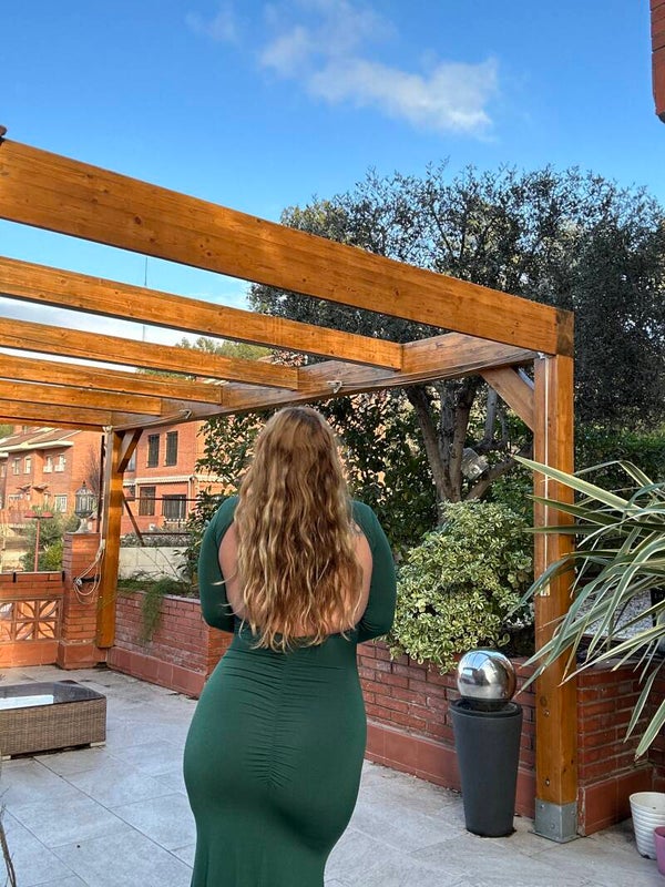 VESTIDO FRUNCE TRASERO