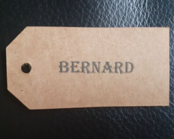 Persoonlijk kaartje voor aan cadeautje