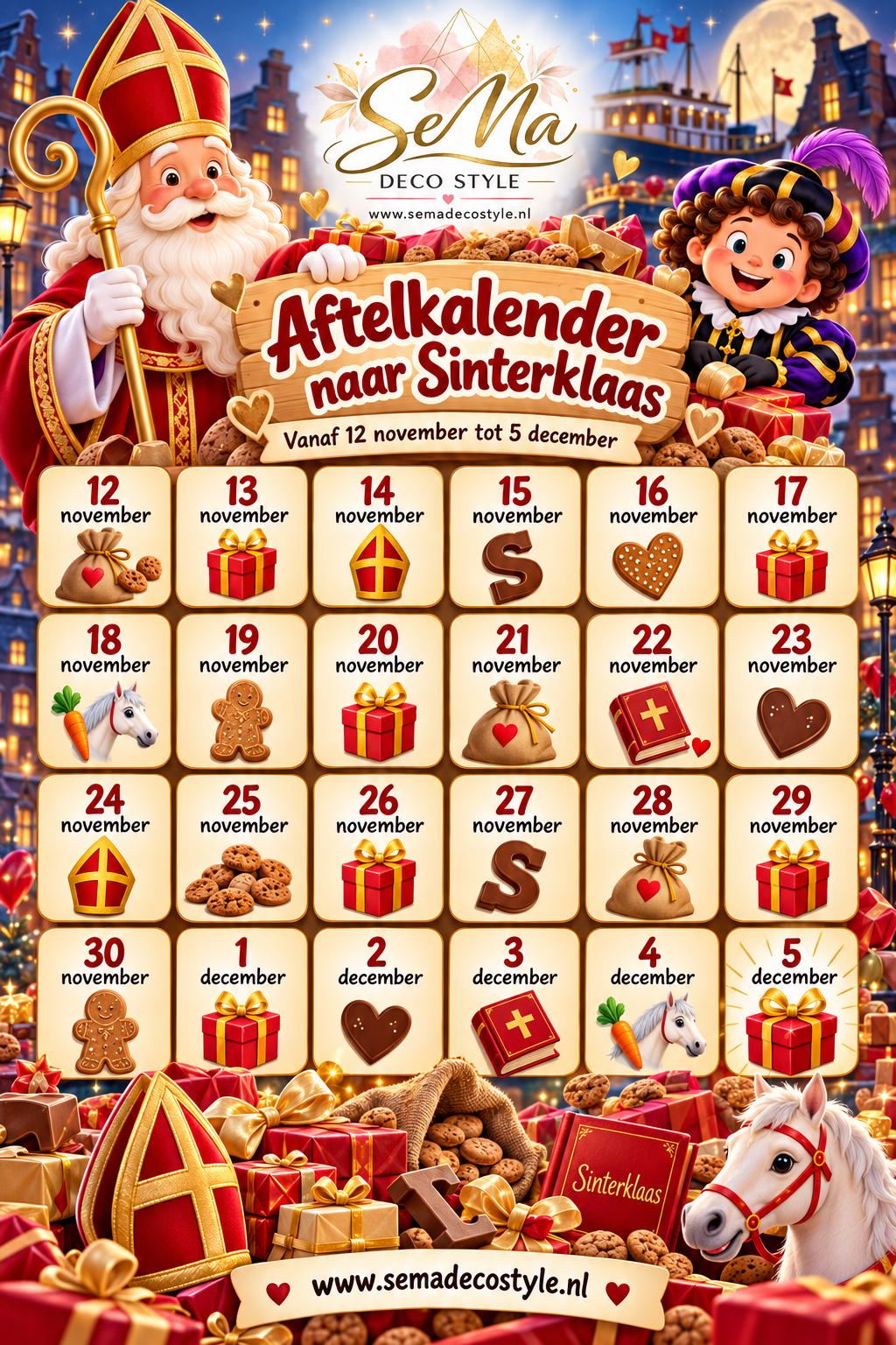 Aftelkalender SeMa Deco Style