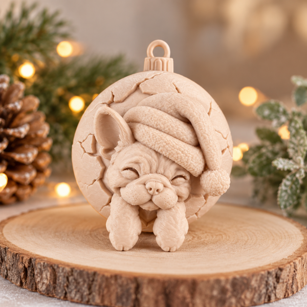 Kerstbal Franse bulldog