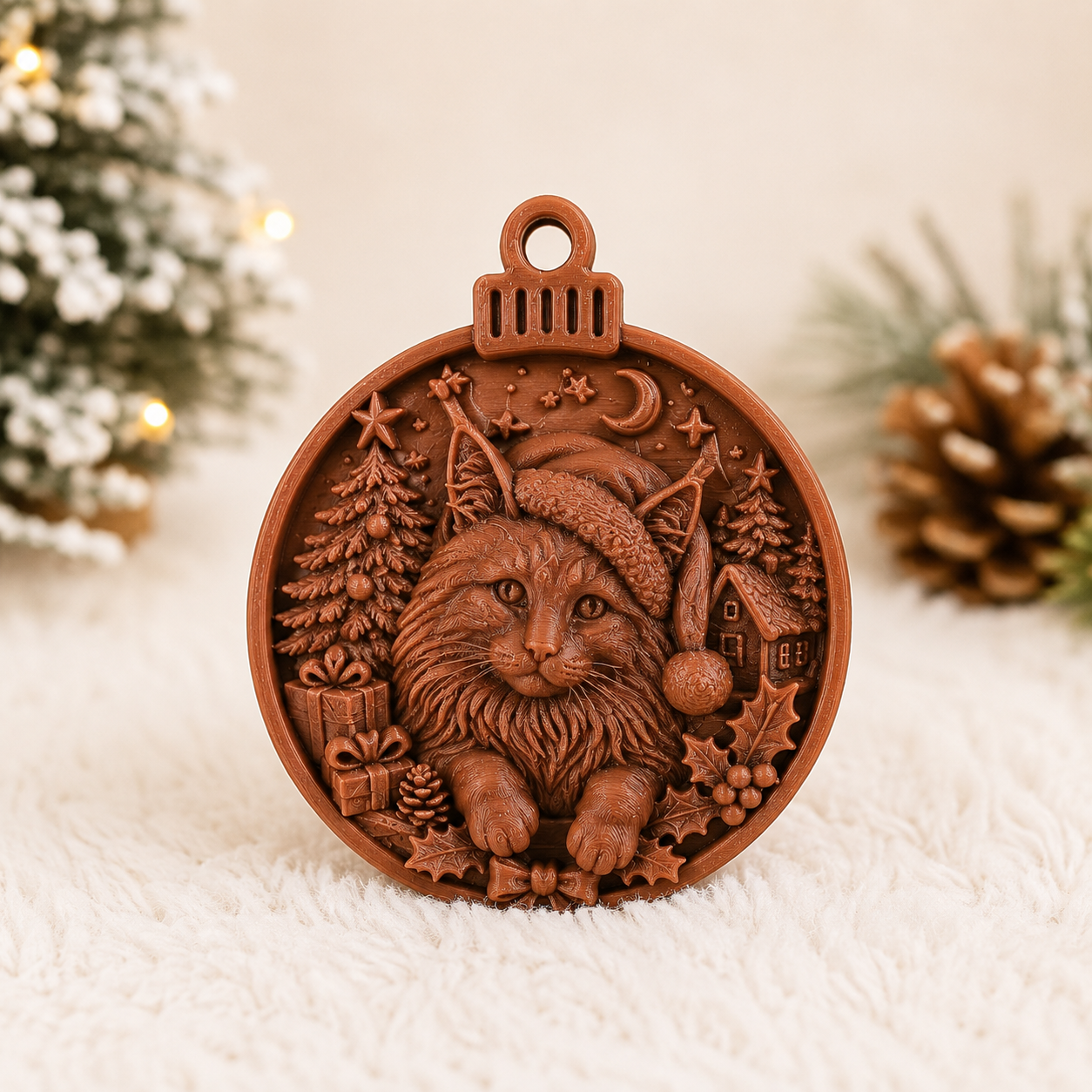 Maine Coon kerstbal