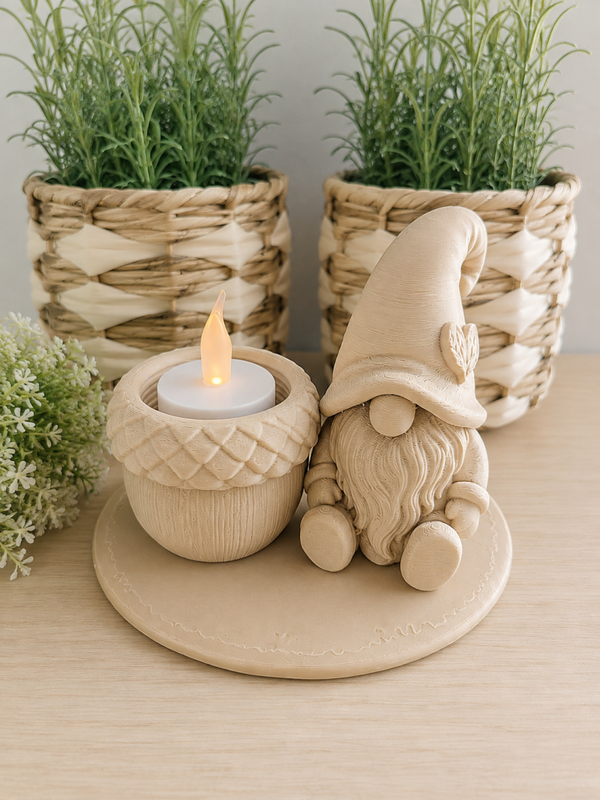 Gnome waxinelichthouder