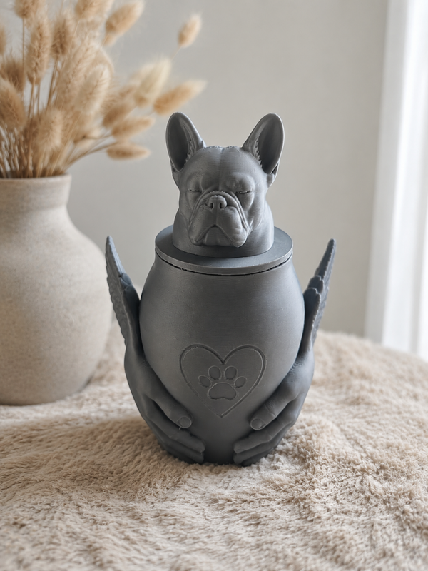 Franse bulldog urn