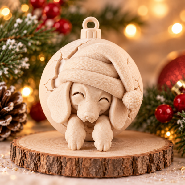 Kerstbal teckel