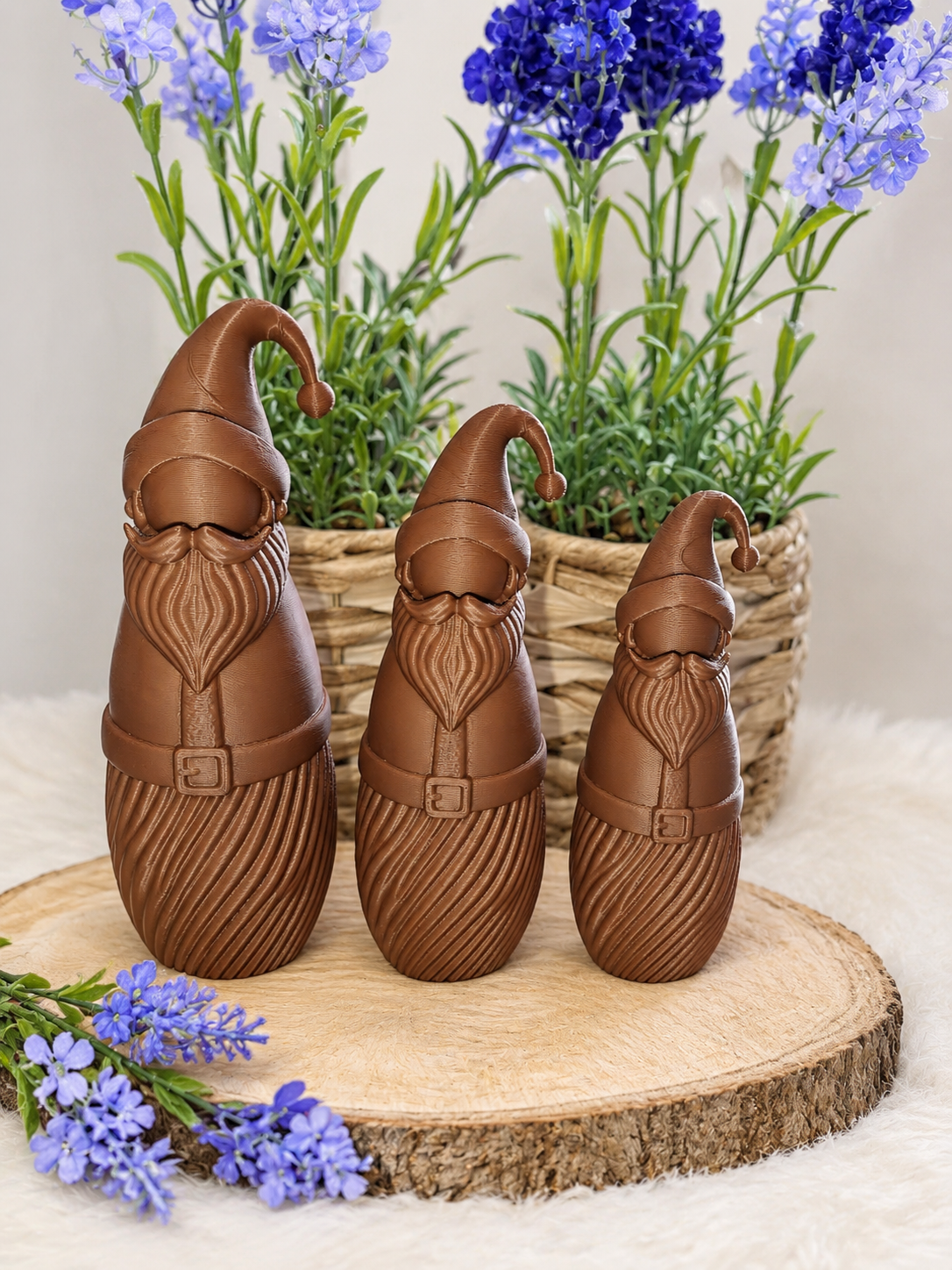 Set van 3 kerstmannen