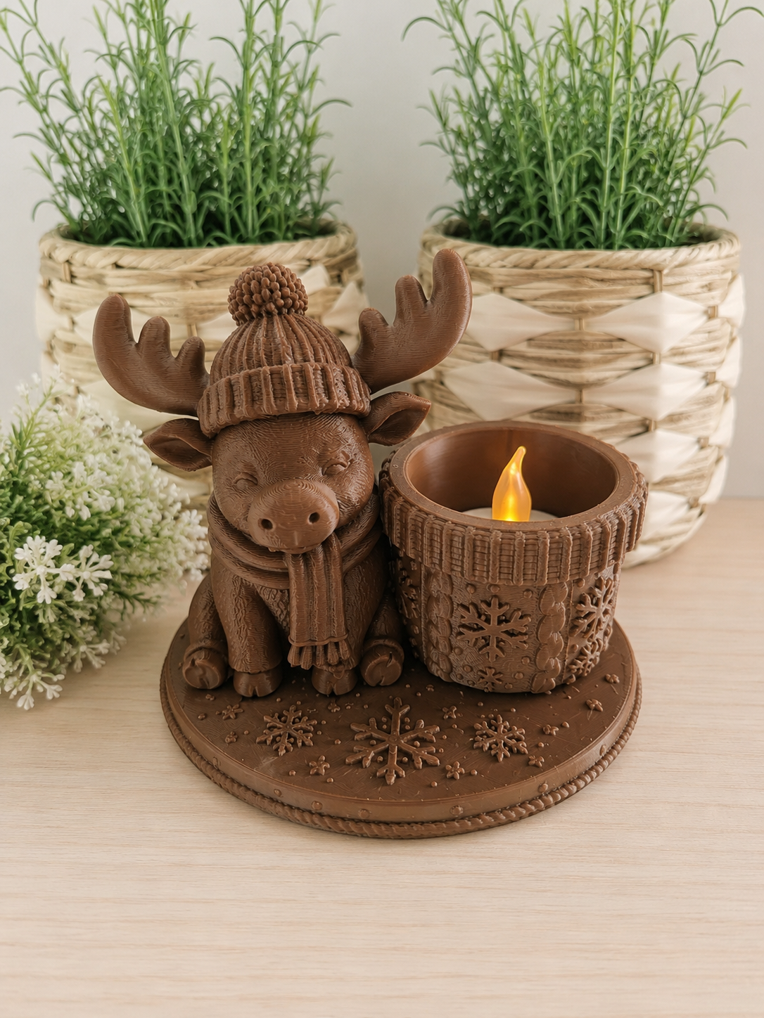 Eland waxinelichthouder