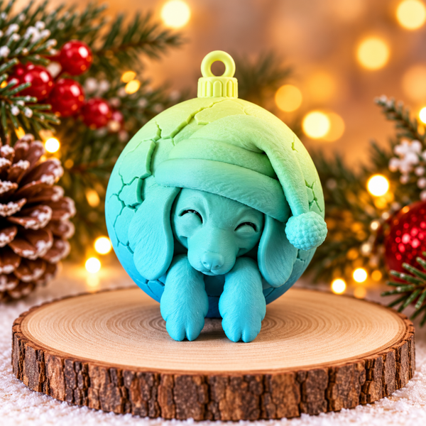 Kerstbal teckel