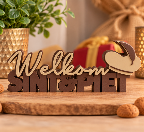 Sint en piet bruin/beige