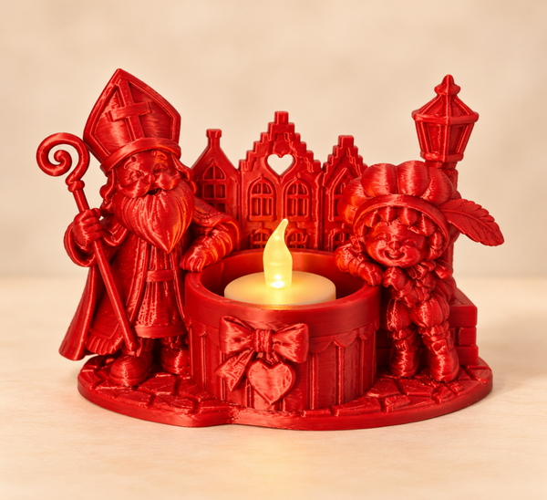 Sint en piet met huisjes