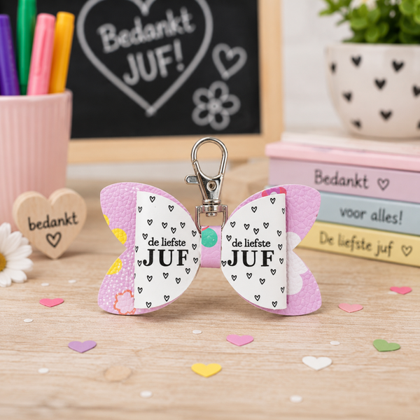 De liefste juf sleutelhanger