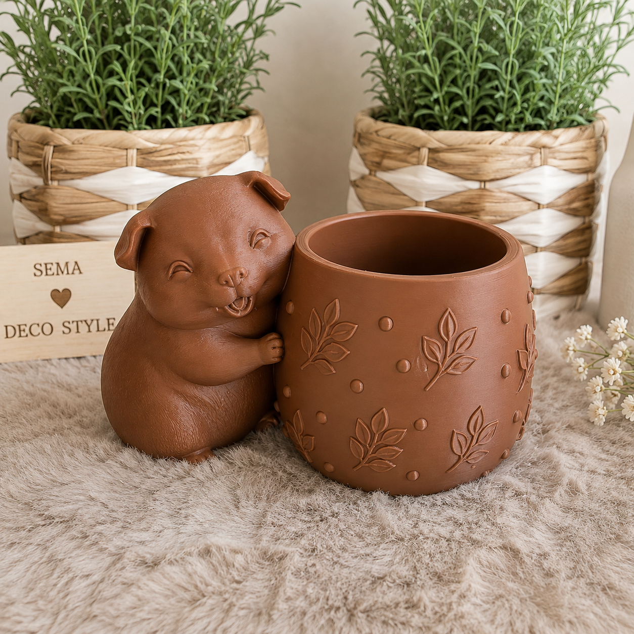 Cavia bloempot – 3D-geprinte dieren bloempot