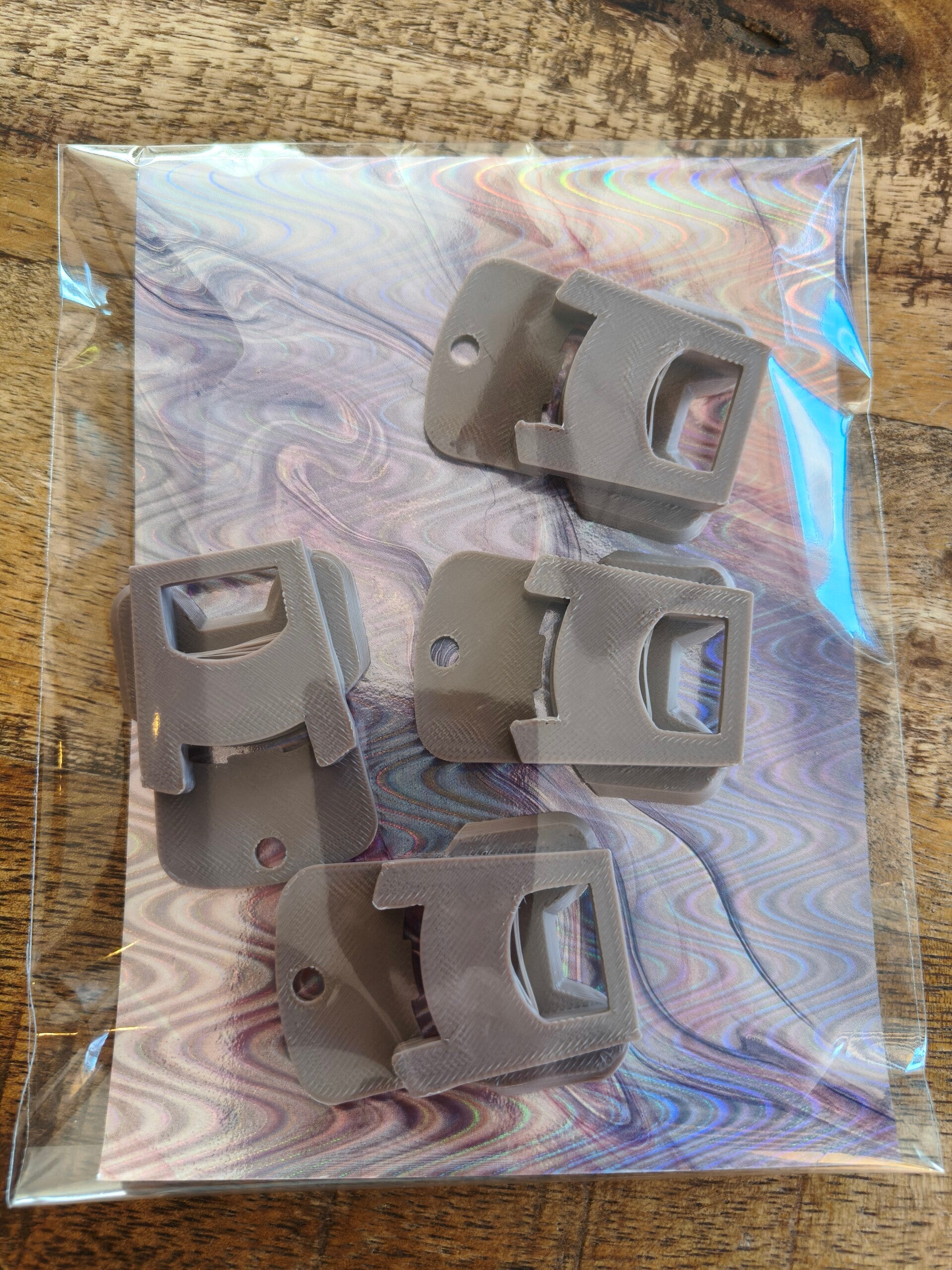 Blikjesdop set van 4 stuks bruin