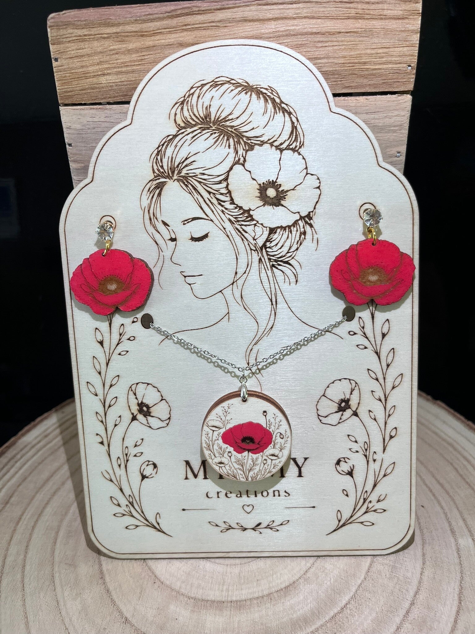 Parure émotion Coquelicot