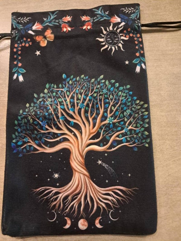 Tree of life Velvet dice bag