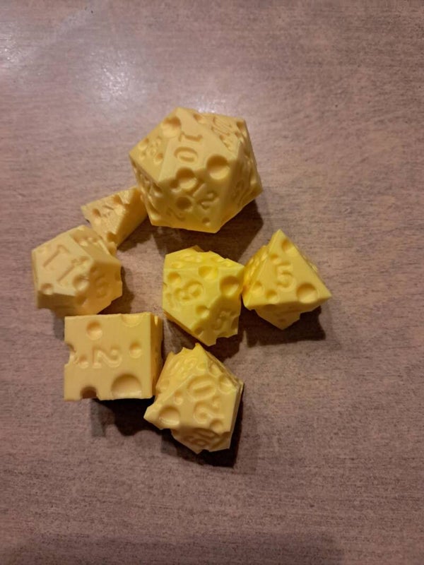 D&d plastic cheese dice