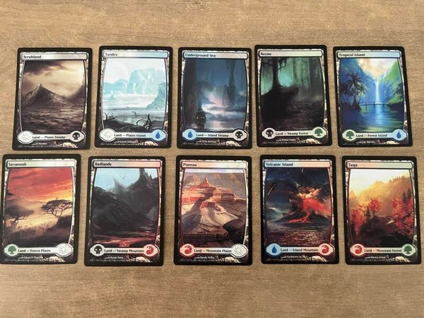 10 Fan Made dual lands magic the gathering