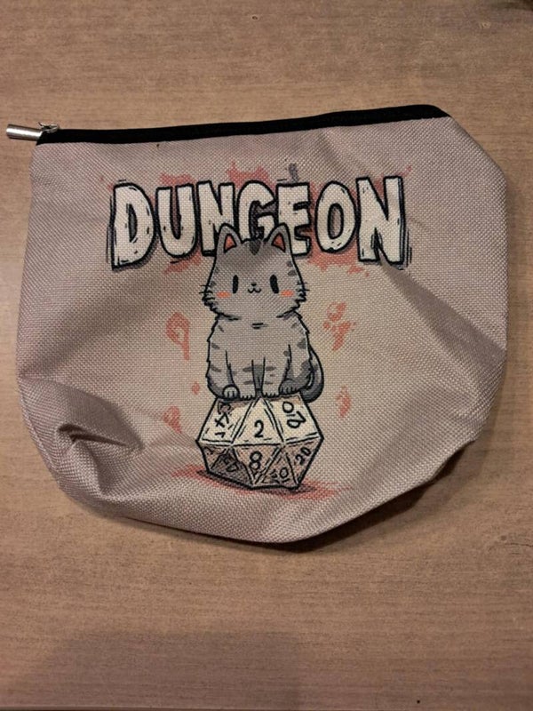 Dungeon Kitty dice bag