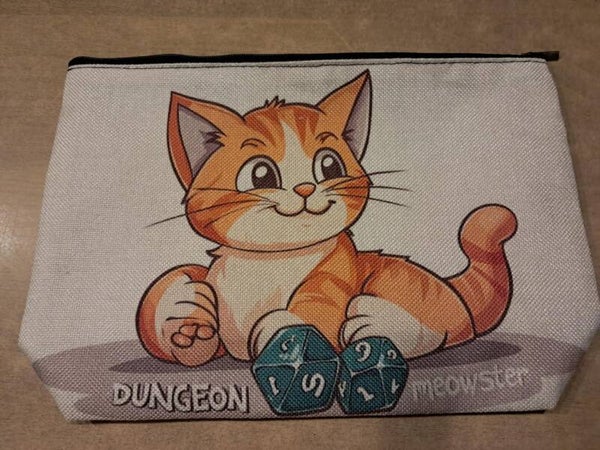 Dungeon Meowster dice bag