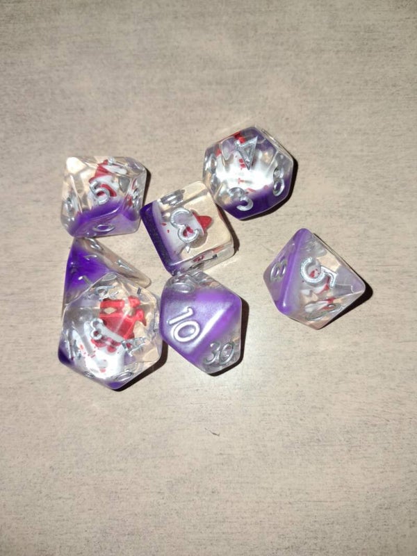 Evil Snowman d&d dice