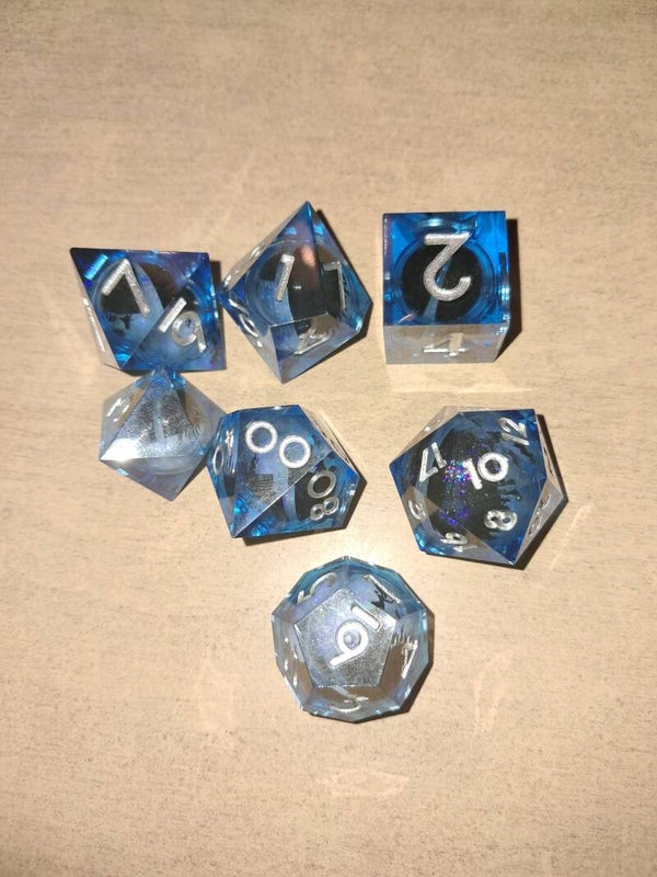 Liquid core fantasy forest d&d dice