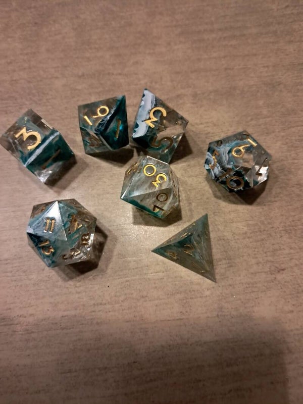 Green Wave d&d dice