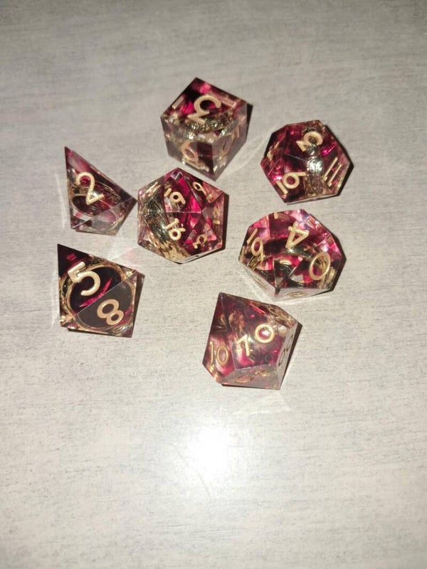 Lotr red d&d dice