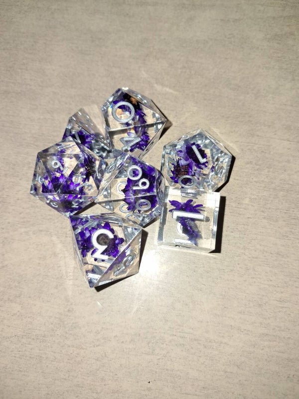 Lavender d&d dice