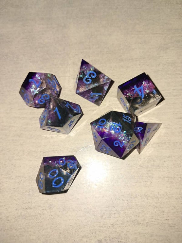 Purple star d&d dice