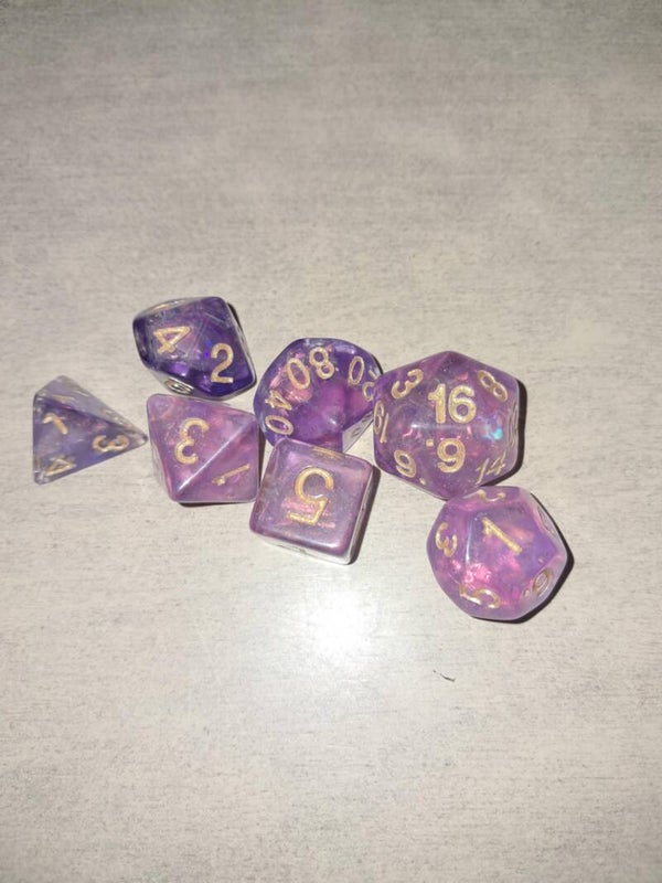 Pink diamond d&d dice