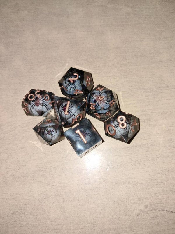 Moving spider d&d dice