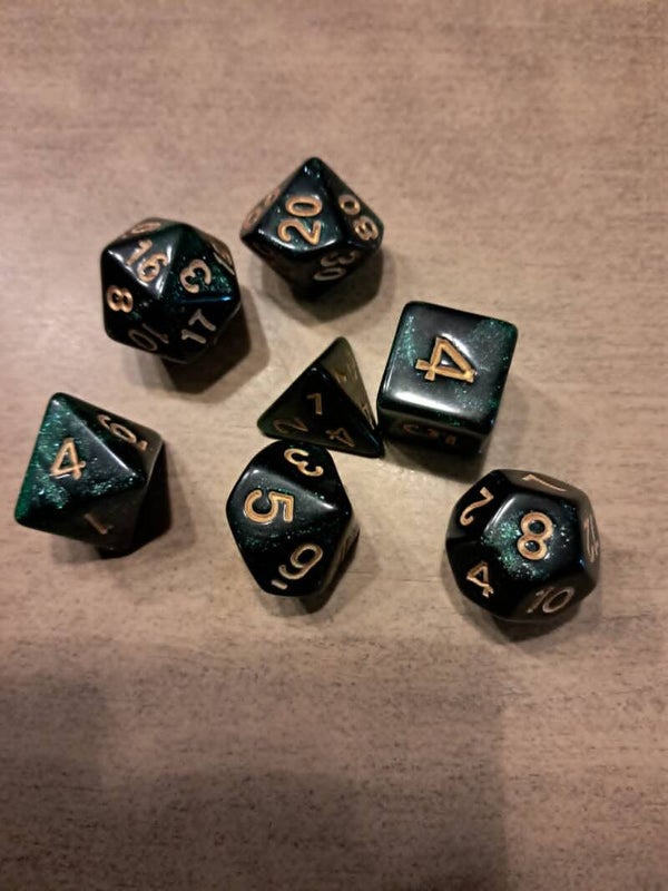 Tarantula Nebula d&d dice set