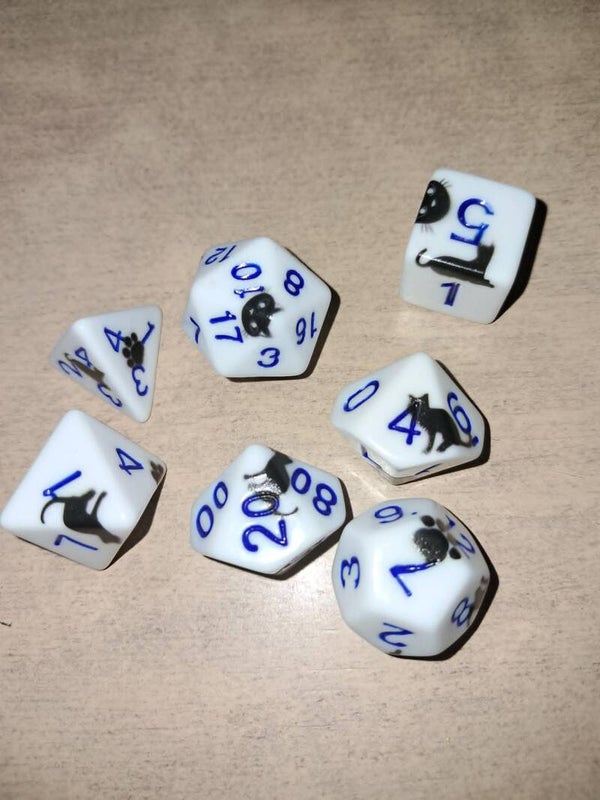 Black cat d&d  dice