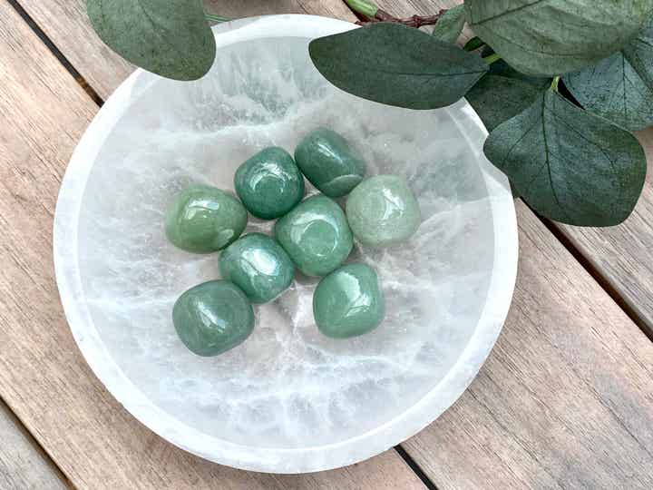 Aventurijn trommelstenen