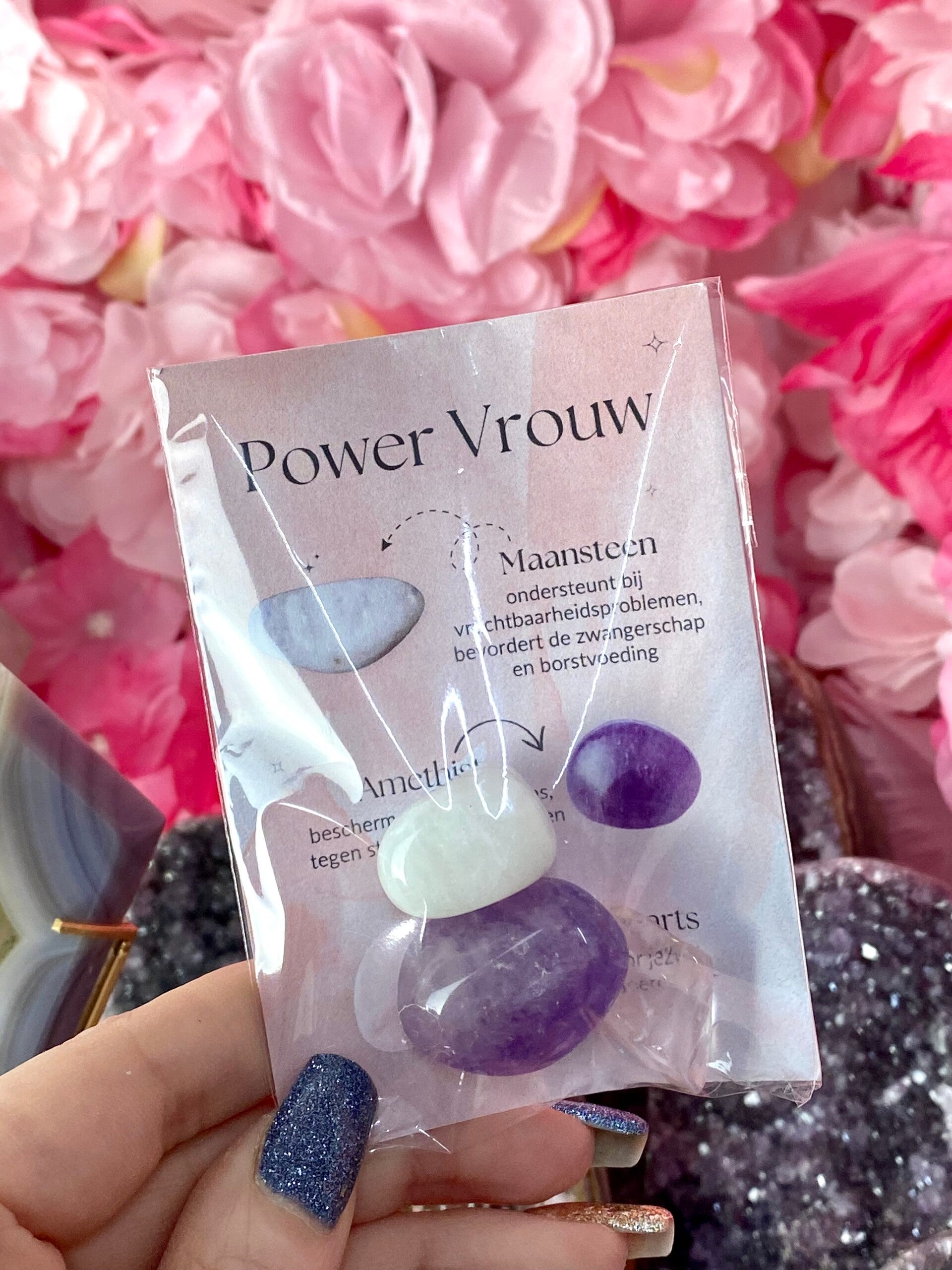 Trommelstenen Setje: Power vrouw