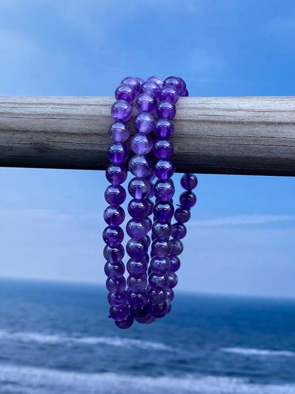 Amethist A armband 6mm