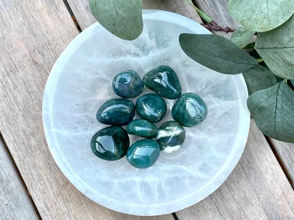 Mos agaat trommelstenen