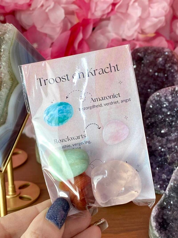 Trommelstenen Setje: Troost en kracht