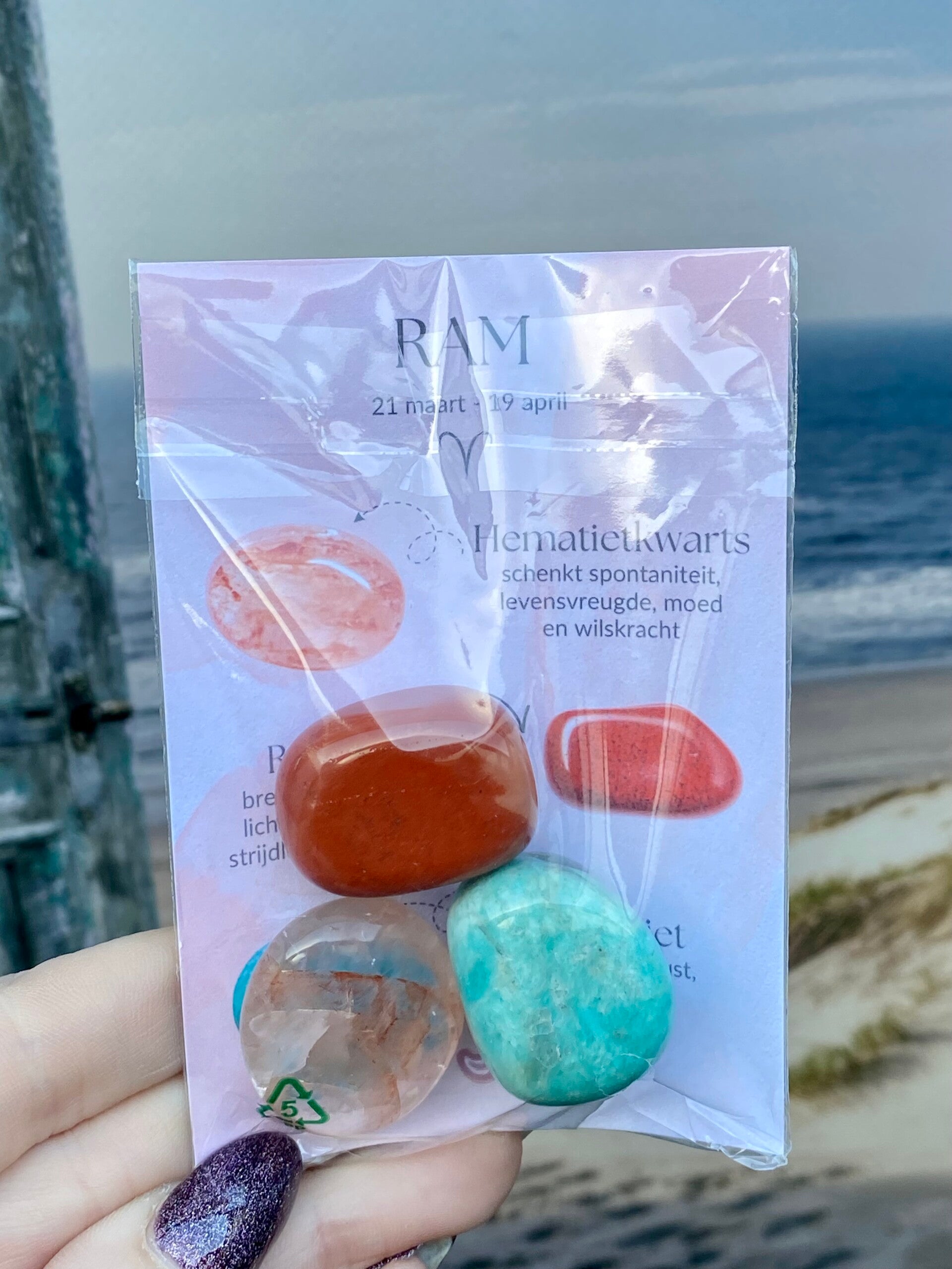 Edelsteen sterrenbeeld setje: Ram