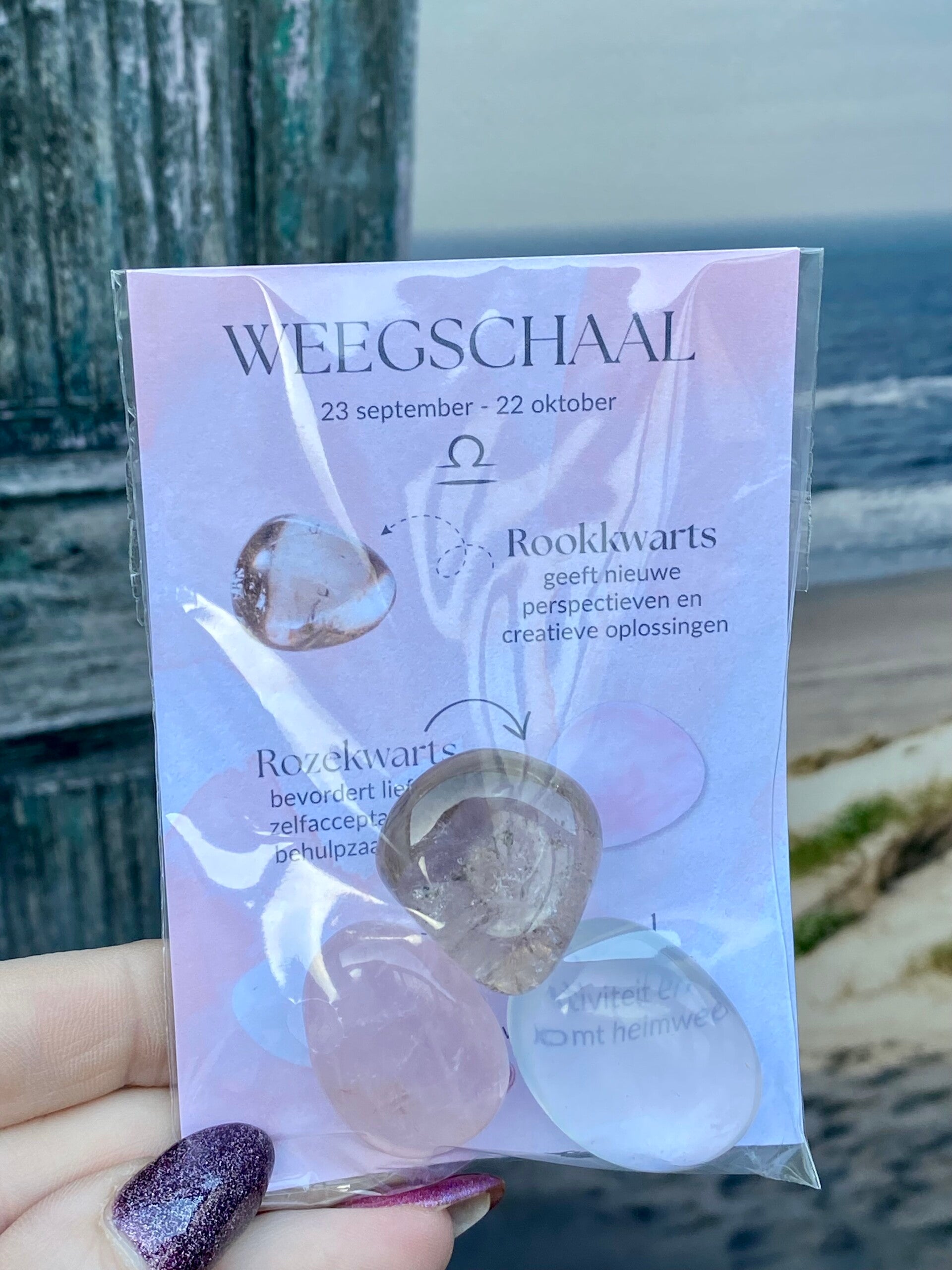 Edelsteen sterrenbeeld setje: Weegschaal