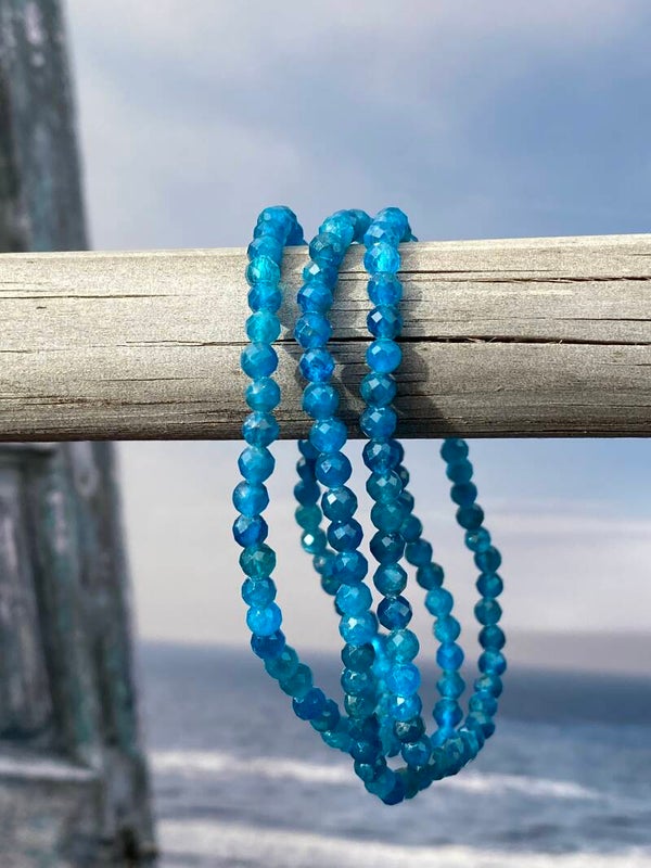 Apatiet facet armband 4mm