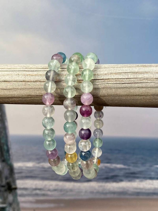 Fluoriet armband 6mm