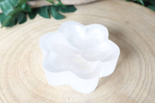 Seleniet bloem schaal