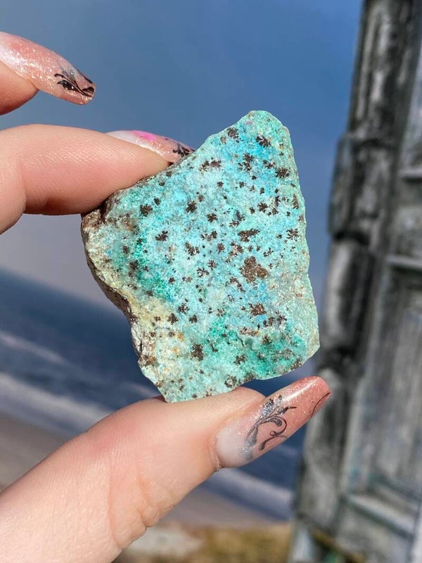 Chrysocolla ruw #0240