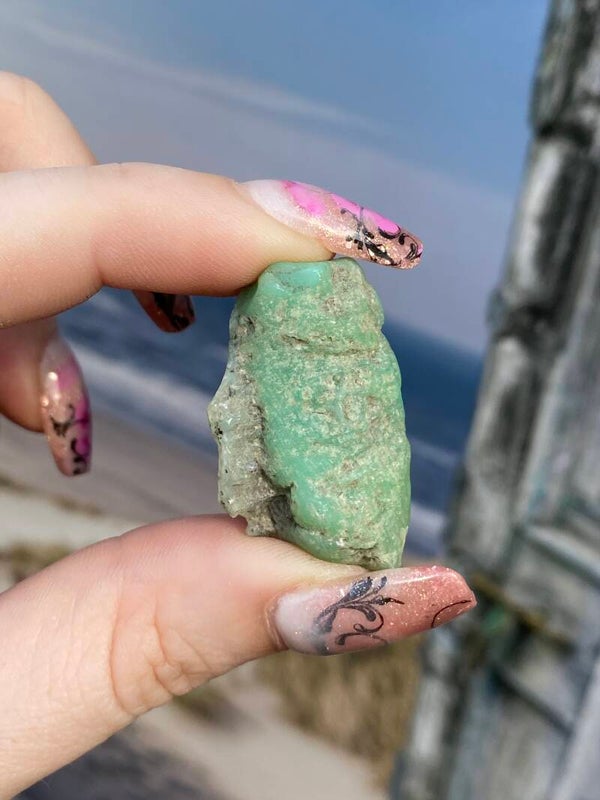 Chrysopraas ruw #0288