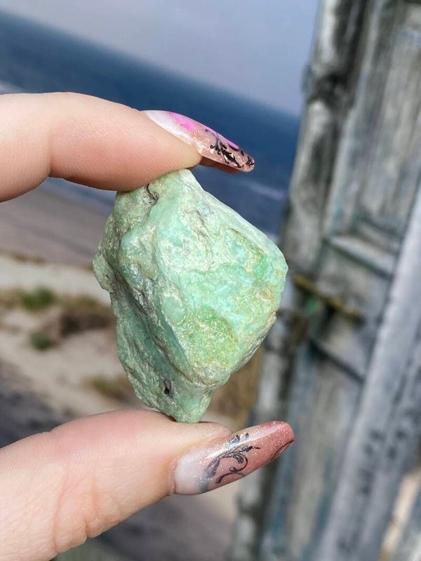Chrysopraas ruw #0292