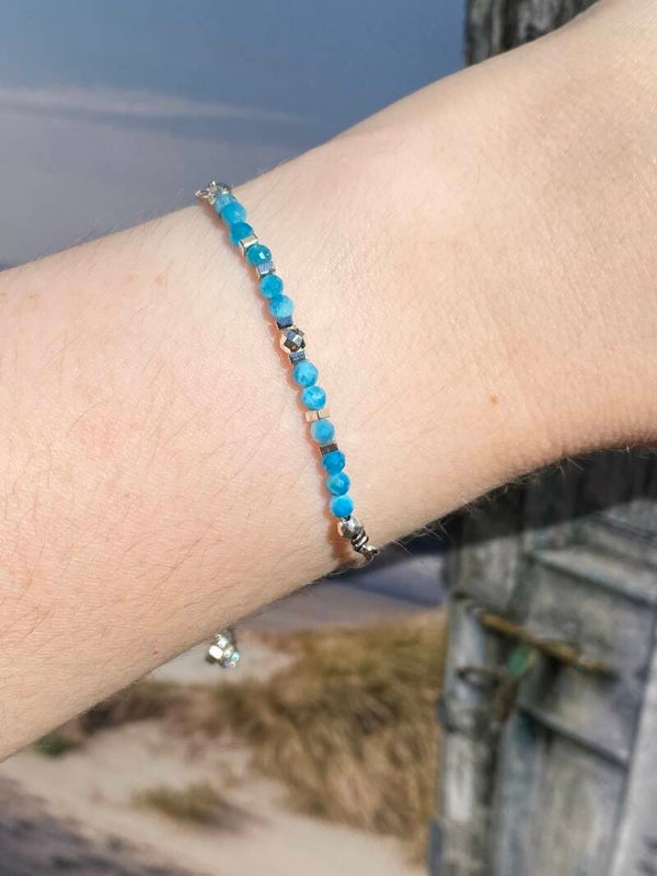 Apatiet armband zilver